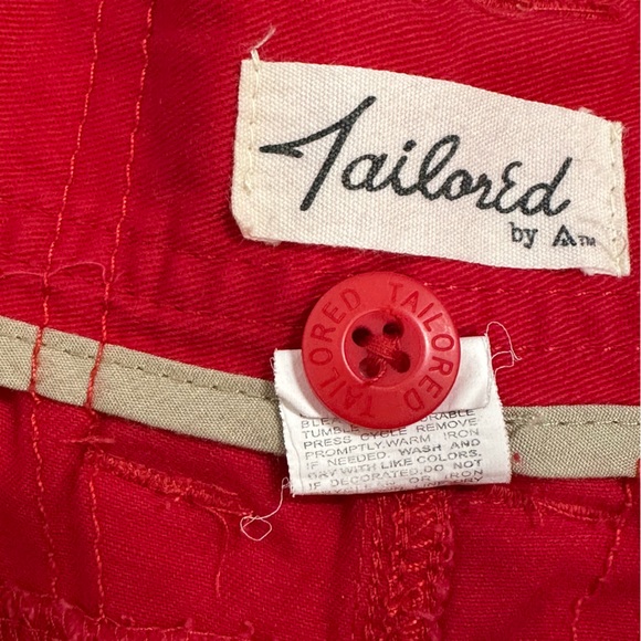 TailorEd Red Mens Shorts NWT Size 32 - Picture 5 of 8